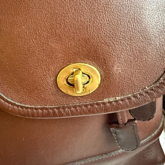 Vintage Coach daypack (mahogany) - Picture 4 of 13
